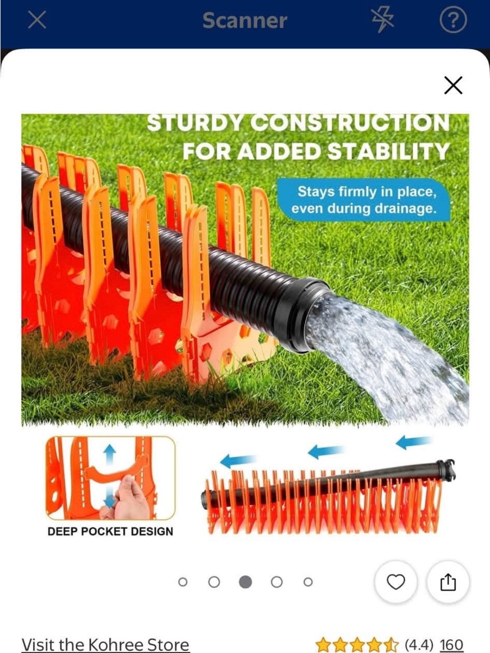 Kohree RV Sewer Hose Support